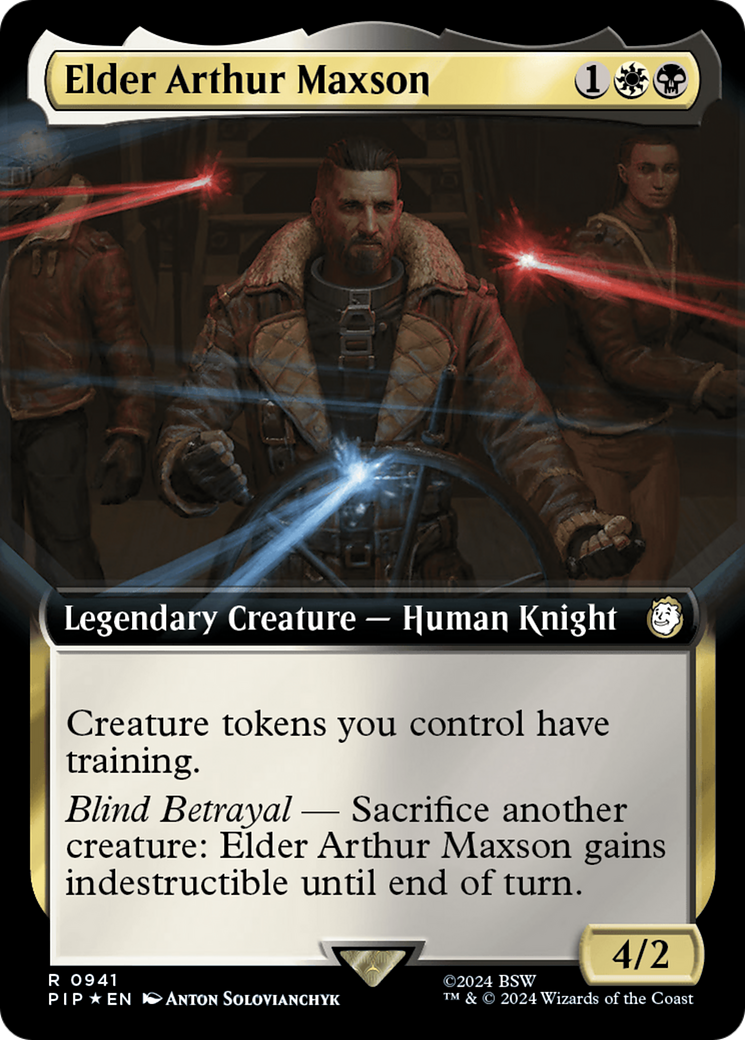 Elder Arthur Maxson (Extended Art) (Surge Foil) [Fallout] | Local Legends