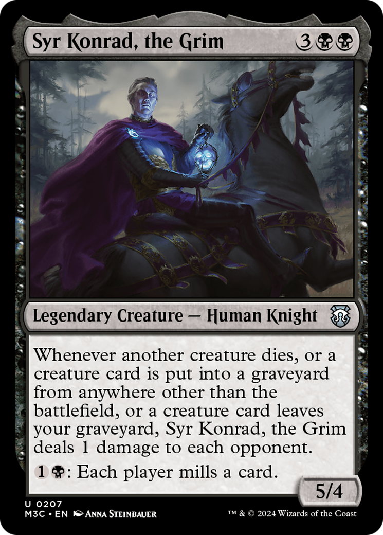 Syr Konrad, the Grim (Ripple Foil) [Modern Horizons 3 Commander] | Local Legends