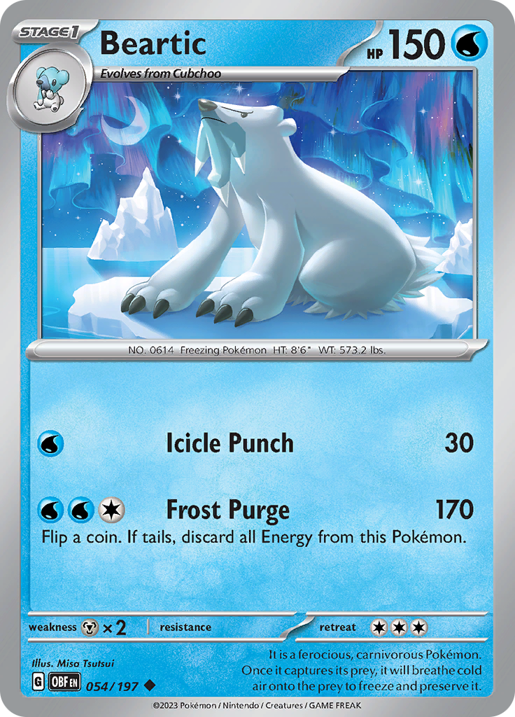 Beartic (054/197) [Scarlet & Violet: Obsidian Flames] | Local Legends