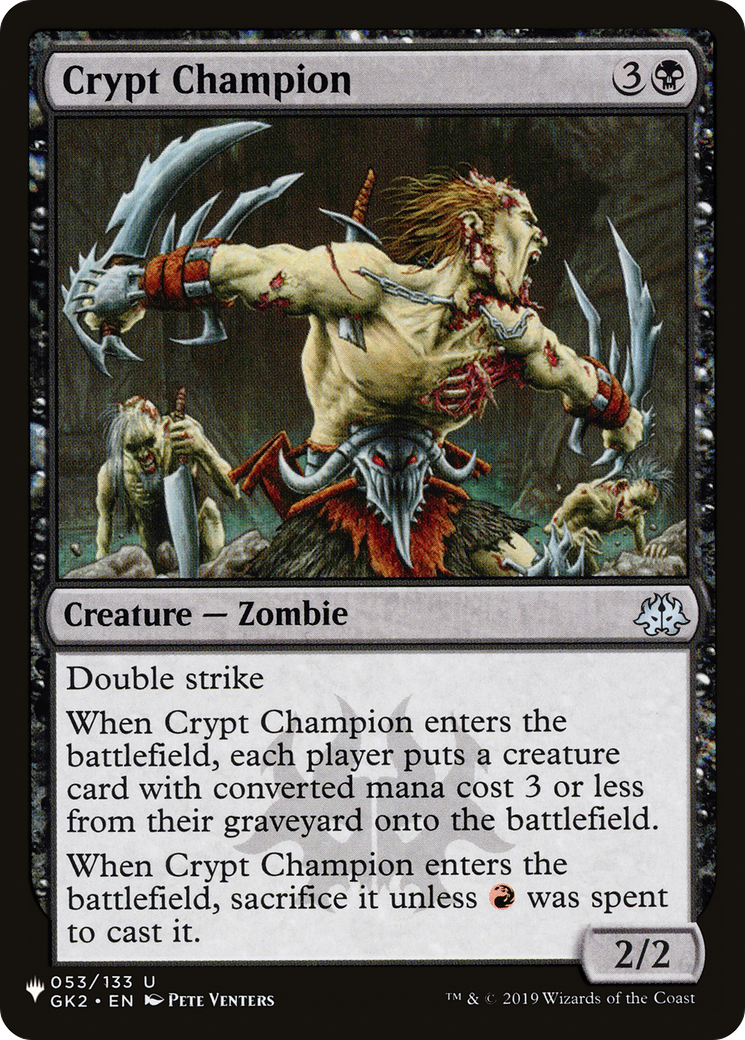 Crypt Champion [The List] | Local Legends