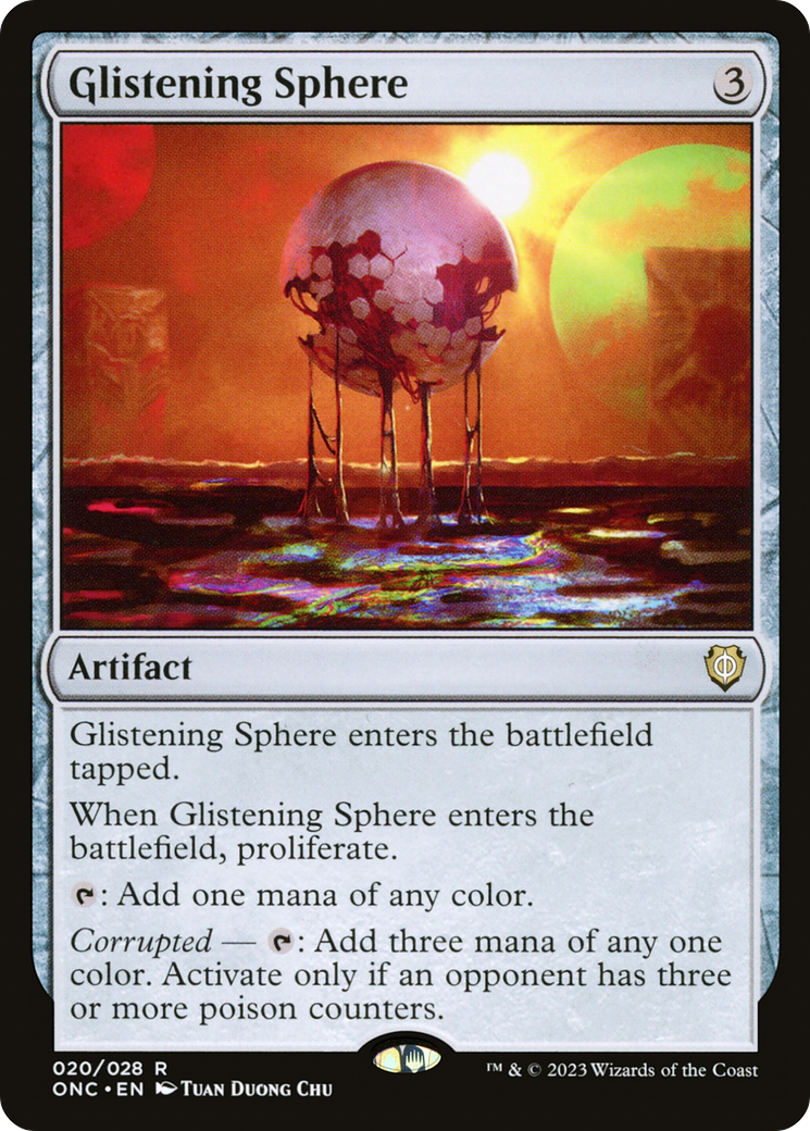 Glistening Sphere [Phyrexia: All Will Be One Commander] | Golgari Games