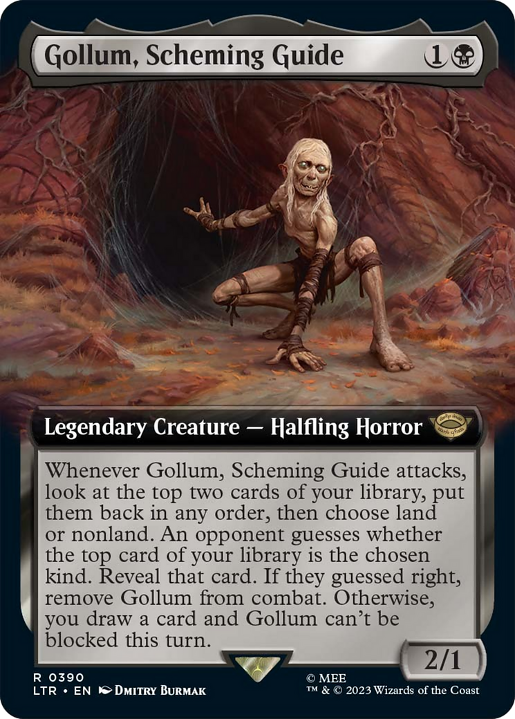 Gollum, Scheming Guide (Extended Art) [The Lord of the Rings: Tales of Middle-Earth] | Golgari Games