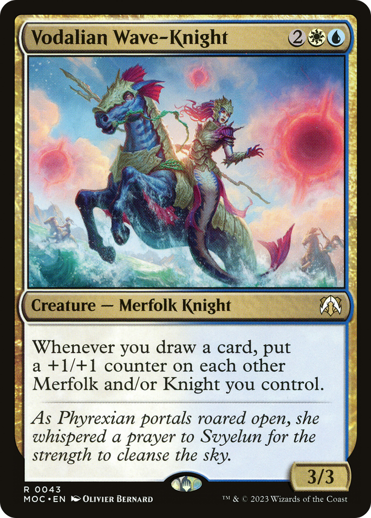 Vodalian Wave-Knight [March of the Machine Commander] | Local Legends
