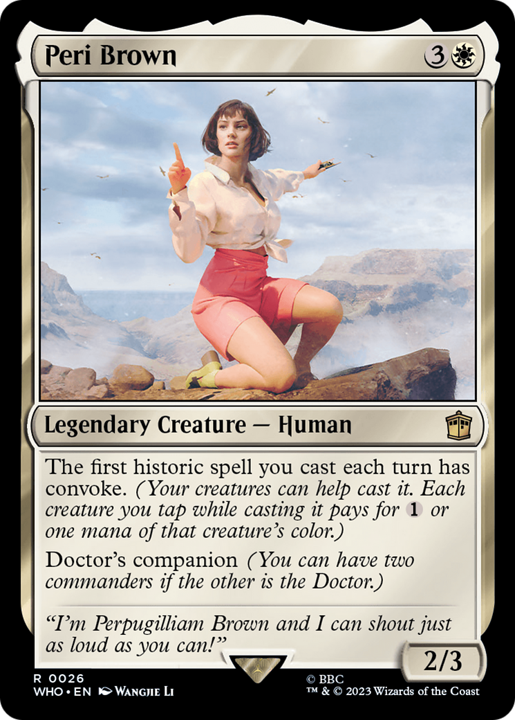 Peri Brown [Doctor Who] | Local Legends