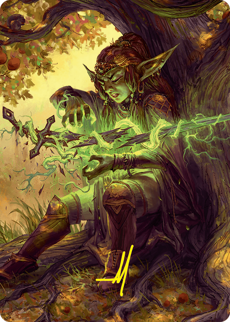 Reclamation Sage Art Card (45/54) (Gold-Stamped Signature) [Foundations Art Series] | Local Legends
