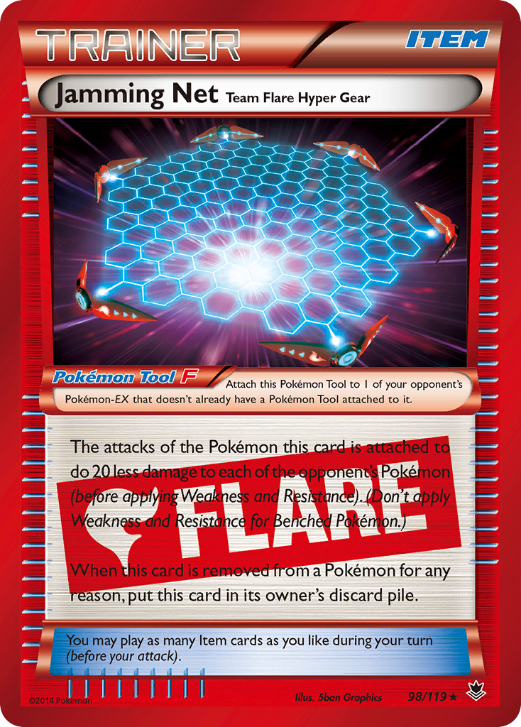 Jamming Net Team Flare Hyper Gear (98/119) [XY: Phantom Forces] | Local Legends