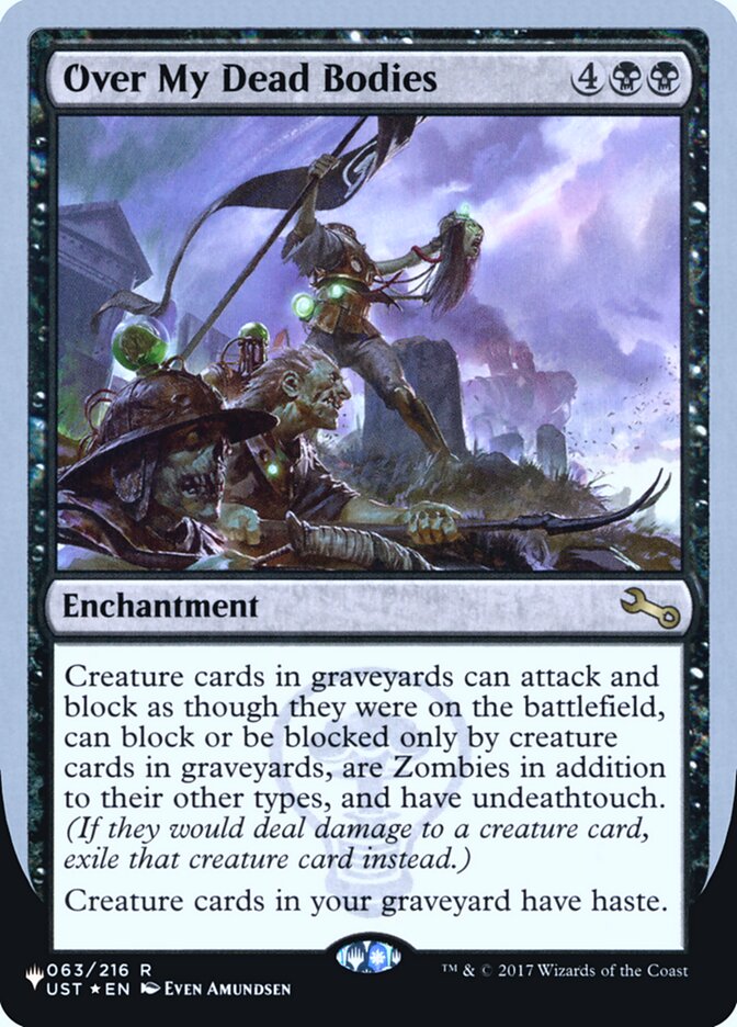 Over My Dead Bodies (Unfinity Foil Edition) [The List] | Local Legends