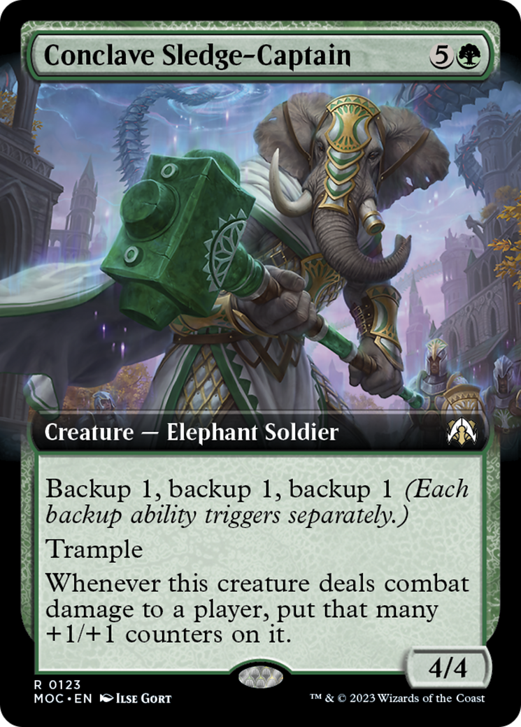 Conclave Sledge-Captain (Extended Art) [March of the Machine Commander] | Local Legends