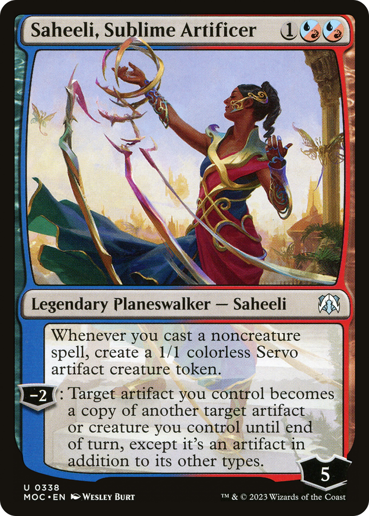 Saheeli, Sublime Artificer [March of the Machine Commander] | Golgari Games