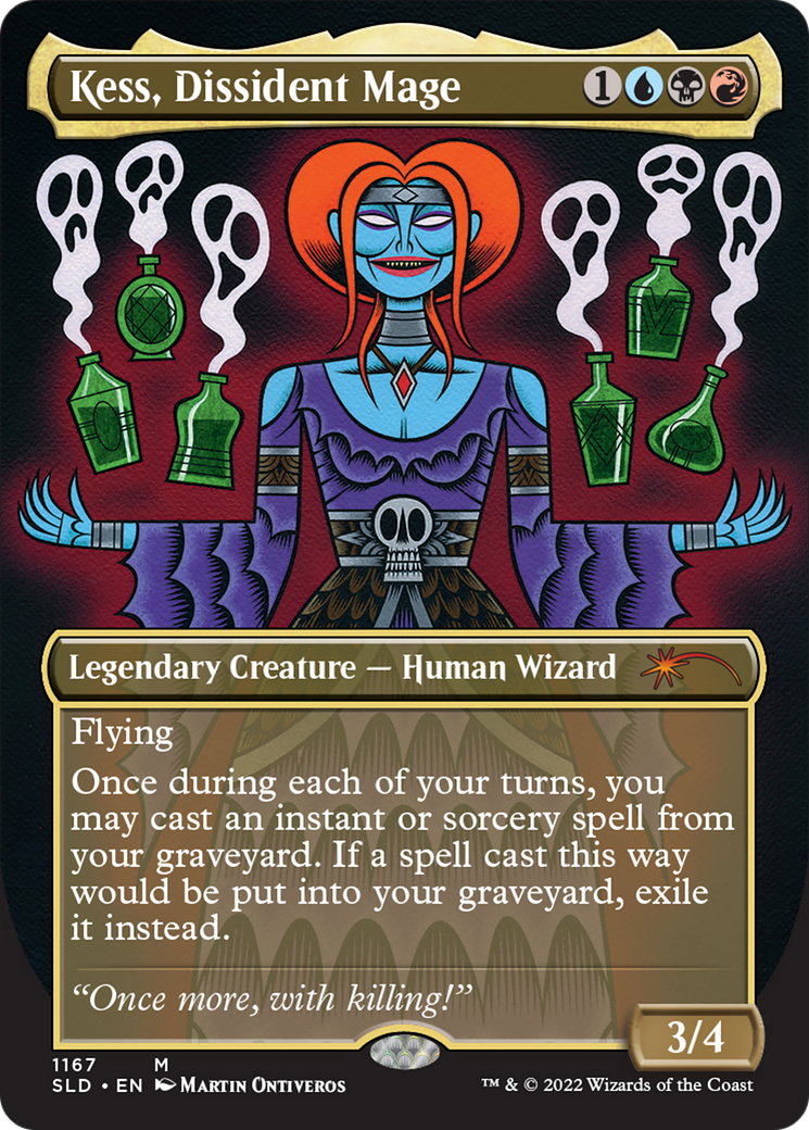 Kess, Dissident Mage (Borderless) [Secret Lair Drop Series] | Local Legends