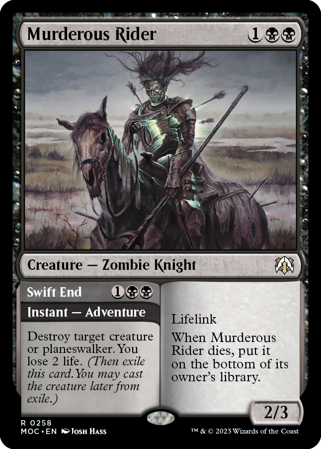 Murderous Rider // Swift End [March of the Machine Commander] | Local Legends