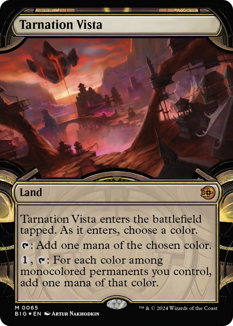 Tarnation Vista (Showcase) (Raised Foil) [Outlaws of Thunder Junction: The Big Score] | Golgari Games