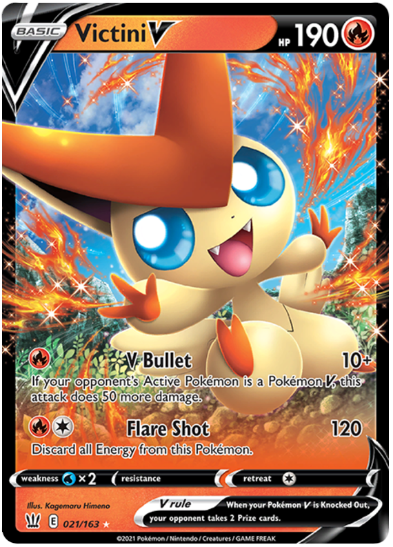 Victini V (021/163) [Sword & Shield: Battle Styles] | Golgari Games