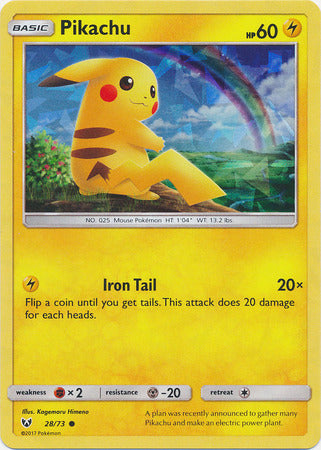 Pikachu (28/73) (Cracked Ice Holo) [Miscellaneous Cards] | Golgari Games