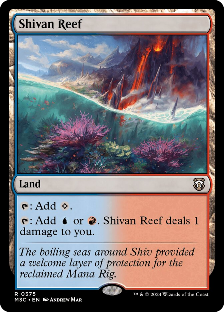 Shivan Reef (Ripple Foil) [Modern Horizons 3 Commander] | Local Legends