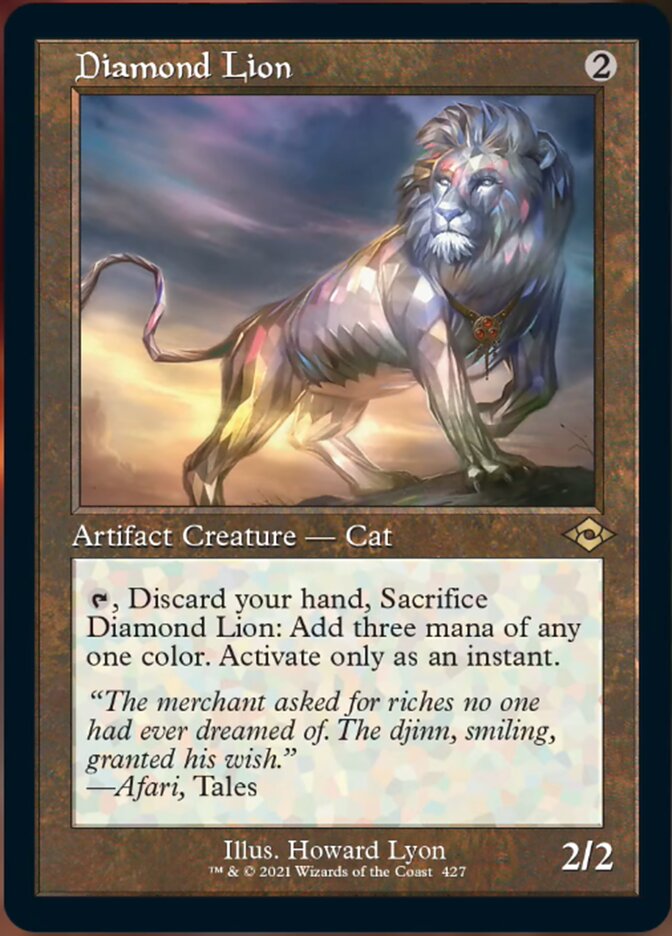 Diamond Lion (Retro Foil Etched) [Modern Horizons 2] | Golgari Games