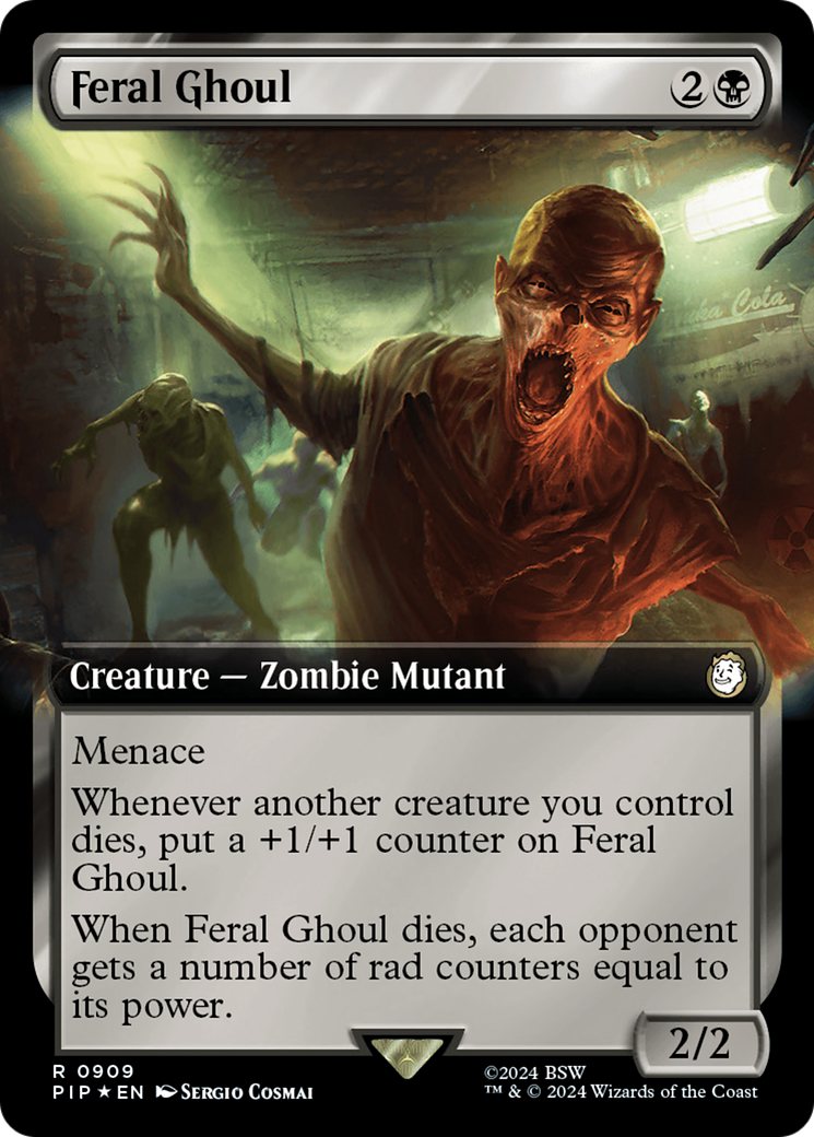 Feral Ghoul (Extended Art) (Surge Foil) [Fallout] | Local Legends