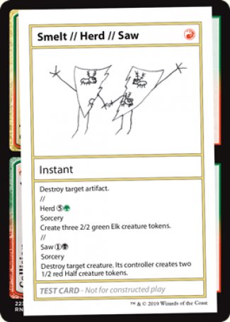 Smelt // Herd // Saw (2021 Edition) [Mystery Booster Playtest Cards] | Local Legends