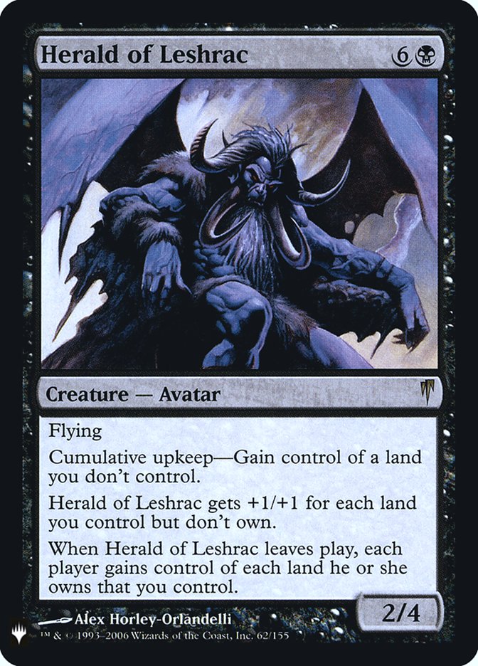 Herald of Leshrac [Mystery Booster] | Local Legends