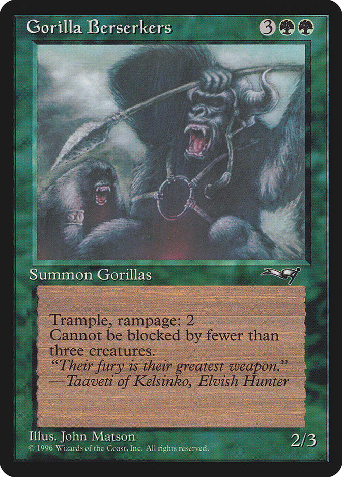 Gorilla Berserkers (Mouths Open) [Alliances] | Local Legends