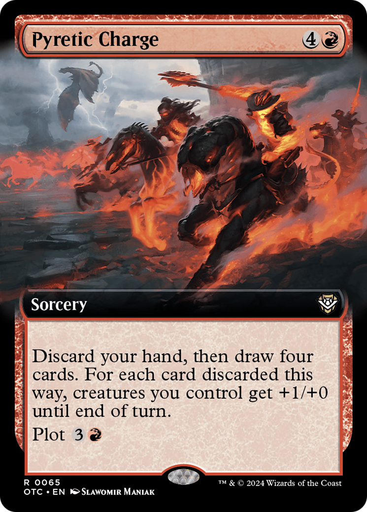 Pyretic Charge (Extended Art) [Outlaws of Thunder Junction Commander] | Local Legends