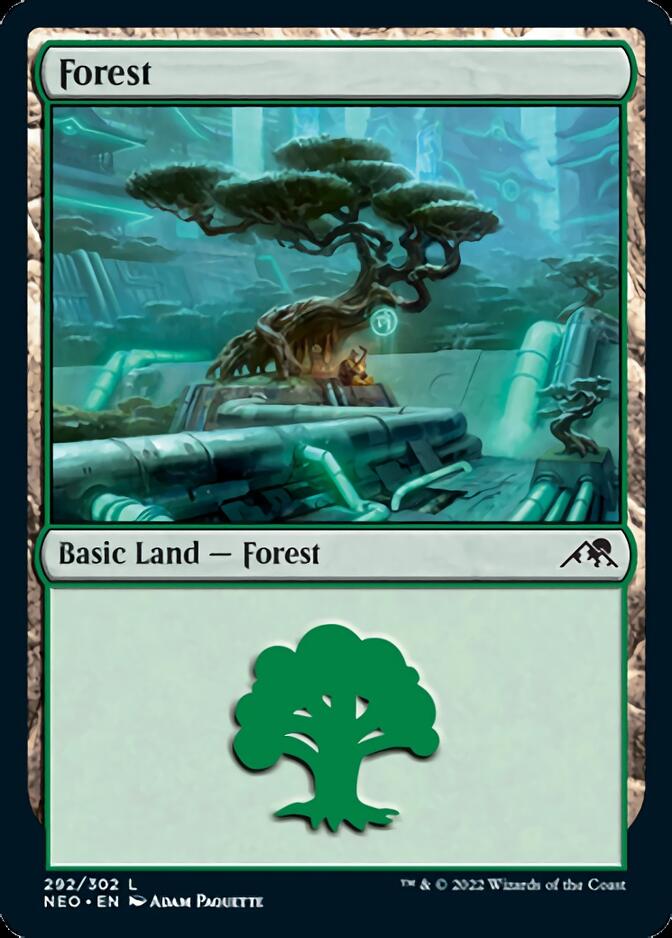 Forest (292) [Kamigawa: Neon Dynasty] | Local Legends