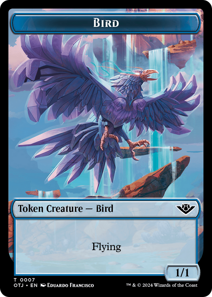 Bird // Plot Double-Sided Token [Outlaws of Thunder Junction Tokens] | Golgari Games