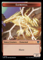 Clue // Elemental (0025) Double-Sided Token [Commander Masters Tokens] | Local Legends