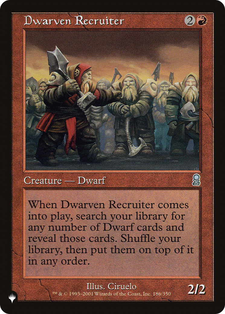 Dwarven Recruiter [The List] | Local Legends