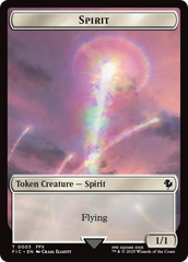 Spirit // Squid Double-Sided Token (Surge Foil) [FINAL FANTASY Commander Tokens] | Local Legends