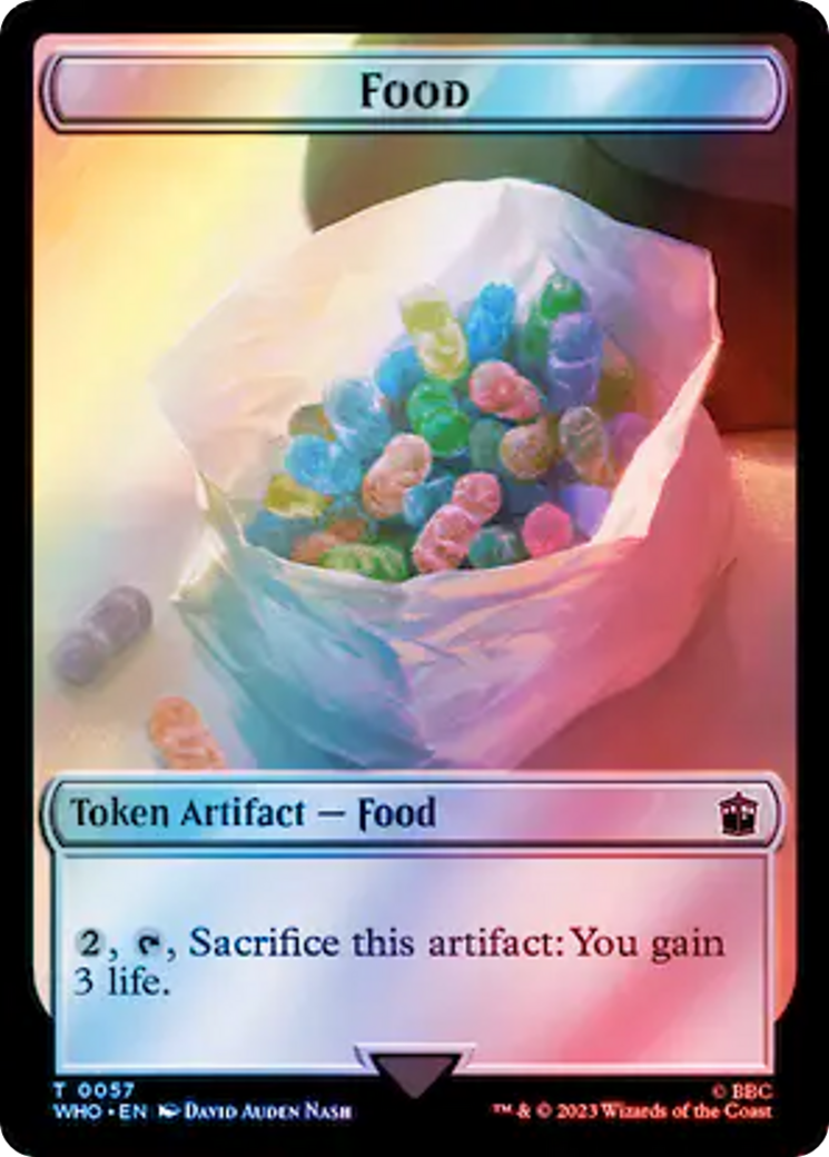 Horse // Food (0057) Double-Sided Token (Surge Foil) [Doctor Who Tokens] | Local Legends