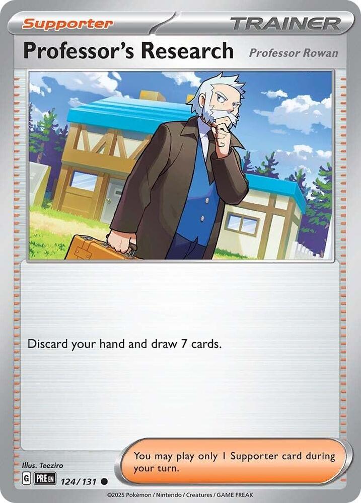 Professor's Research (124/131) [Professor Rowan] [Scarlet & Violet: Prismatic Evolutions] | Local Legends