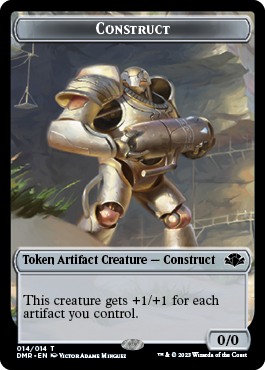 Elephant // Construct Double-Sided Token [Dominaria Remastered Tokens] | Golgari Games