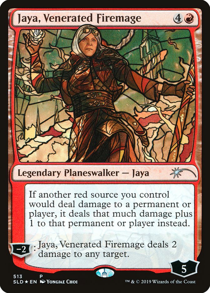 Jaya, Venerated Firemage (Stained Glass) [Secret Lair Drop Promos] | Local Legends