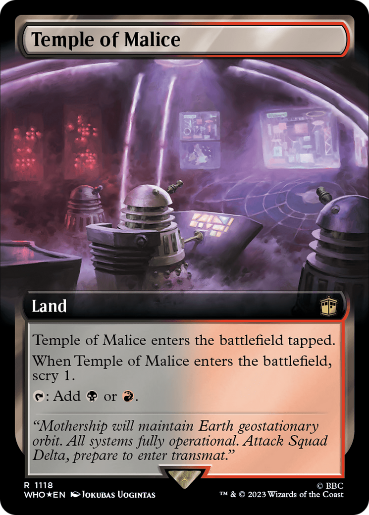 Temple of Malice (Extended Art) (Surge Foil) [Doctor Who] | Local Legends