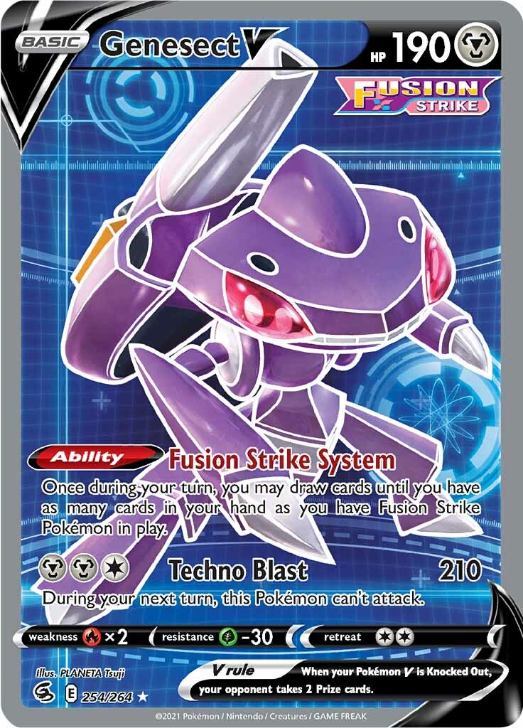 Genesect V (254/264) [Sword & Shield: Fusion Strike] | Golgari Games