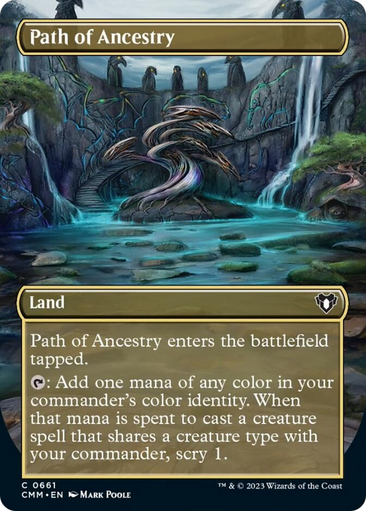Path of Ancestry (Borderless Alternate Art) [Commander Masters] | Local Legends