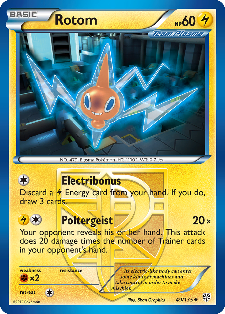 Rotom (49/135) [Black & White: Plasma Storm] | Local Legends