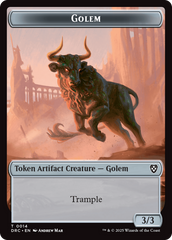 Golem (0014) // Golem (0015) Double-Sided Token [Aetherdrift Tokens] | Local Legends