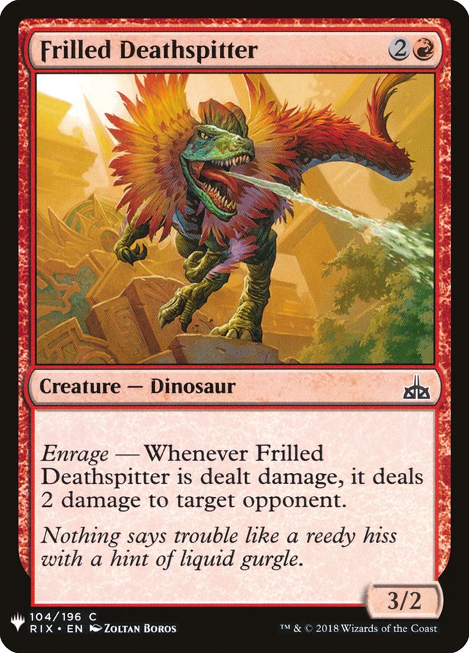Frilled Deathspitter [Mystery Booster] | Local Legends