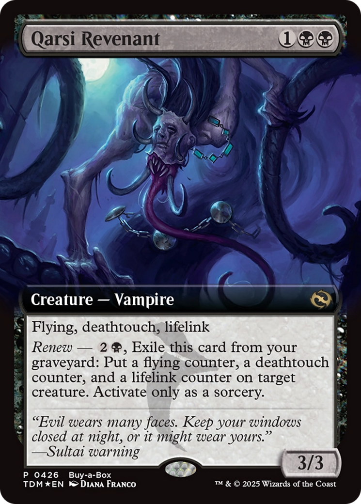 Qarsi Revenant (Extended Art) (Buy-A-Box) [Tarkir: Dragonstorm Promos] | Local Legends