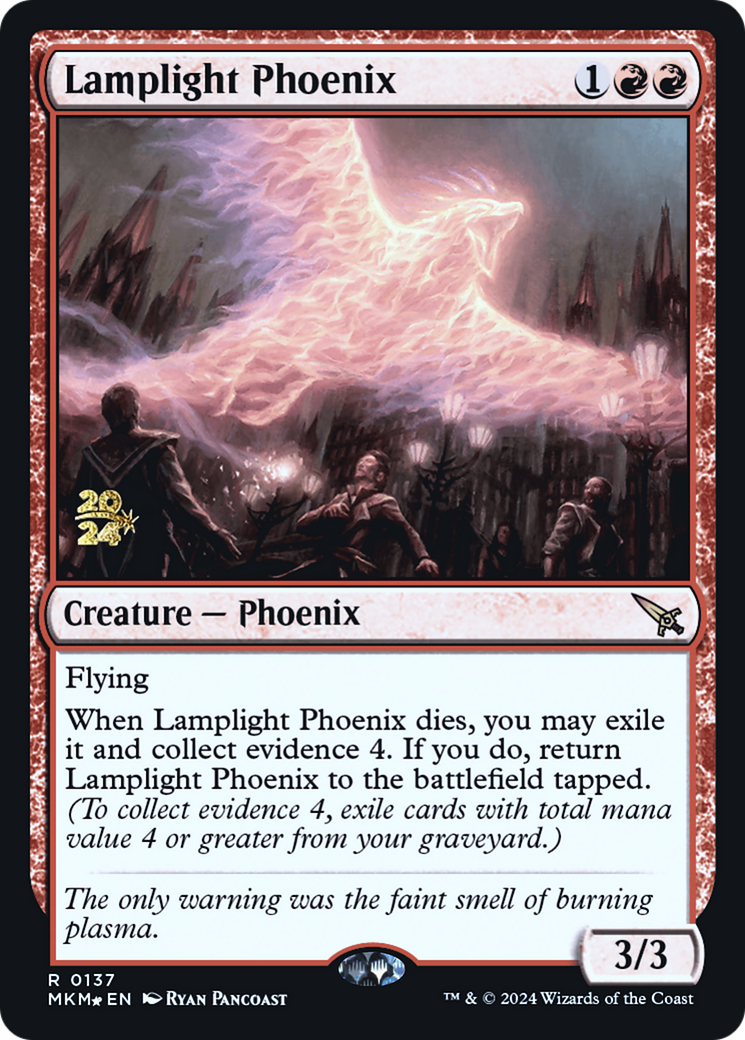 Lamplight Phoenix [Murders at Karlov Manor Prerelease Promos] | Golgari Games