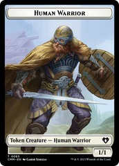 Human Warrior // Zombie Army Double-Sided Token [Commander Masters Tokens] | Local Legends