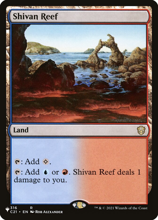 Shivan Reef [Secret Lair: Heads I Win, Tails You Lose] | Golgari Games