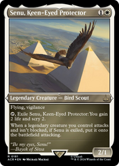 Senu, Keen-Eyed Protector (Foil Etched) [Assassin's Creed] | Golgari Games