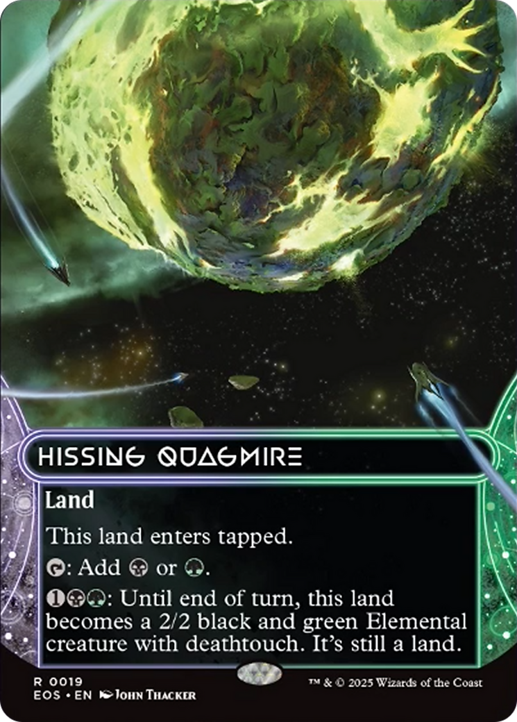 Hissing Quagmire (0019) (Borderless) [Edge of Eternities: Stellar Sights] | Local Legends