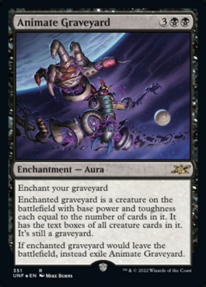 Animate Graveyard (Galaxy Foil) [Unfinity] | Golgari Games