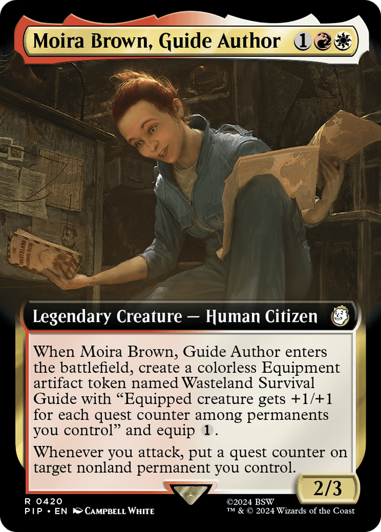 Moira Brown, Guide Author (Extended Art) [Fallout] | Golgari Games