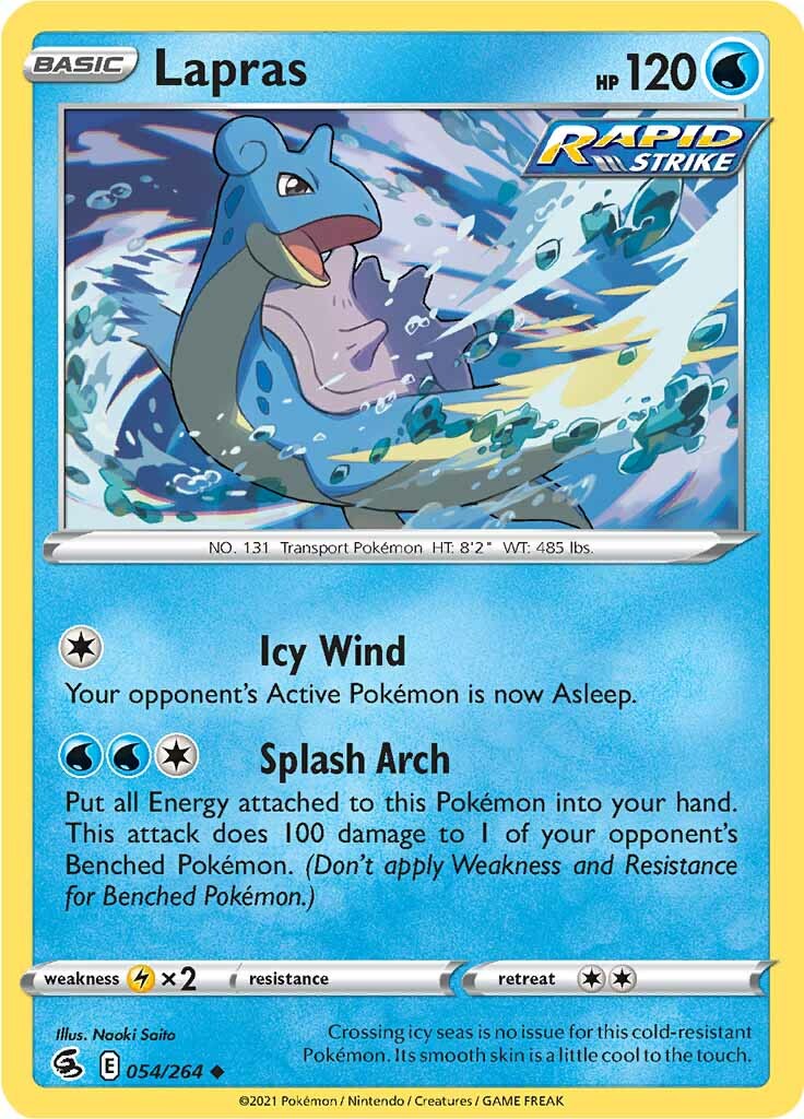 Lapras (054/264) [Sword & Shield: Fusion Strike] | Golgari Games