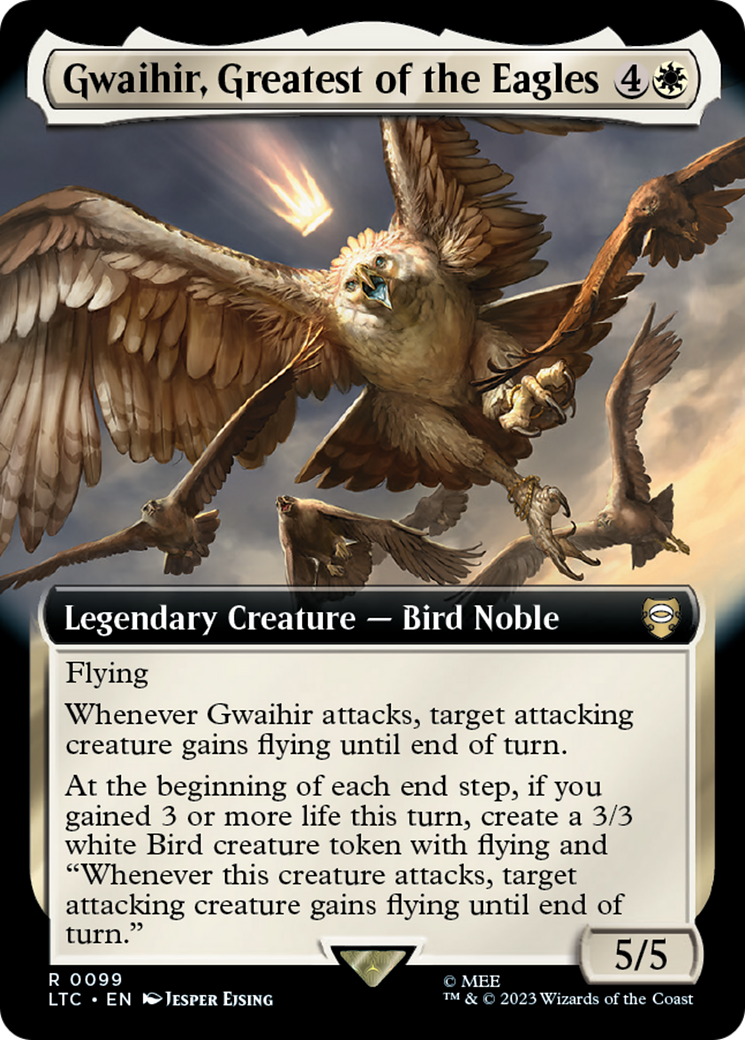 Gwaihir, Greatest of the Eagles (Extended Art) [The Lord of the Rings: Tales of Middle-Earth Commander] | Golgari Games